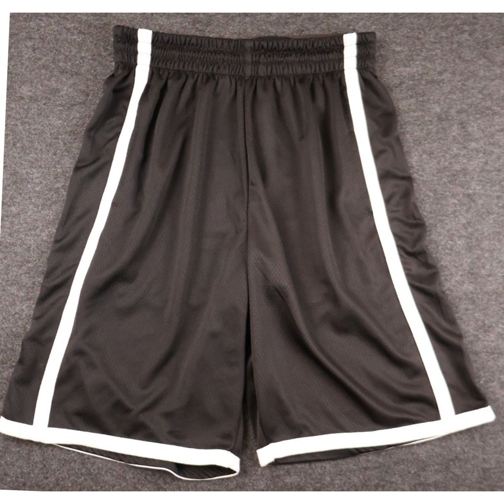 CSG Active Mind Grip Shorts Mens Medium Black/White Stripe Athletic NWT